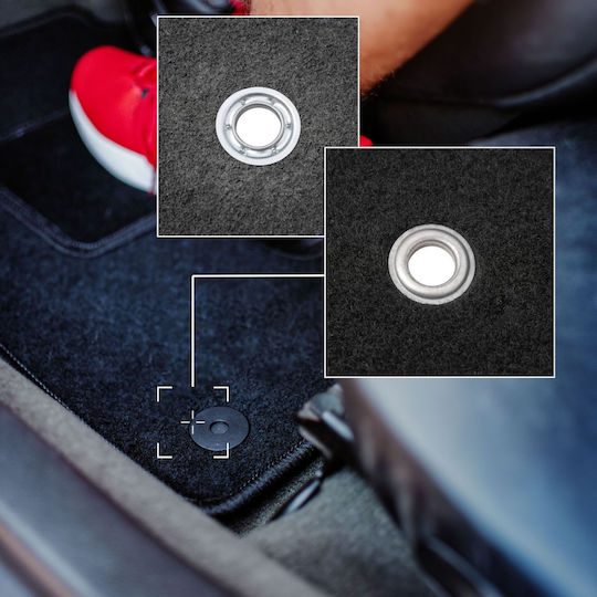 Black Velvet Floor Mats Jaguar S-type X204 Sedan 2002-2008