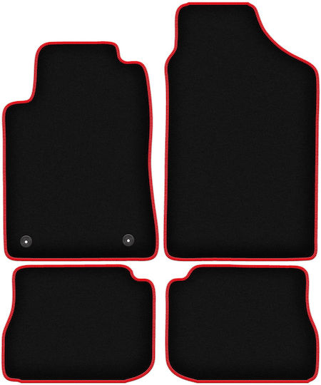 Carlux-red Car Mats Peugeot 605 Sedan 1989-1999