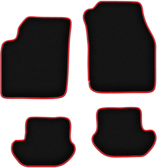 Carlux Red Car Floor Mats Ford Ka Mk1 Hatchback 1998-2006