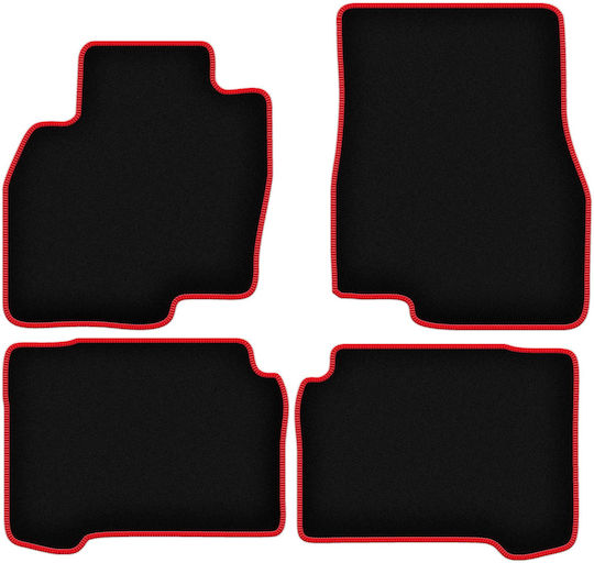 Carlux Red Car Mats Mitsubishi Grandis Minivan 2004-2010
