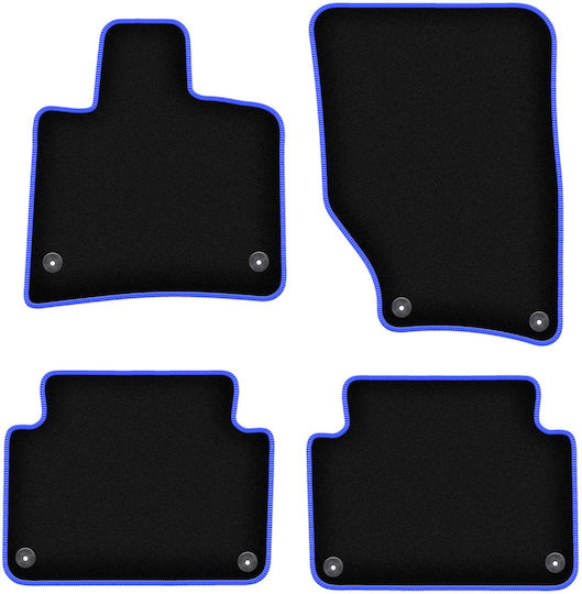 Carlux Blue Car Mats for Audi Q7 I 4L SUV 2005-2015