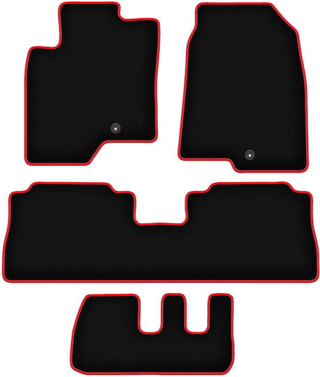 Carlux-red Car Mats Chevrolet Captiva 7 Seater 2006-2017
