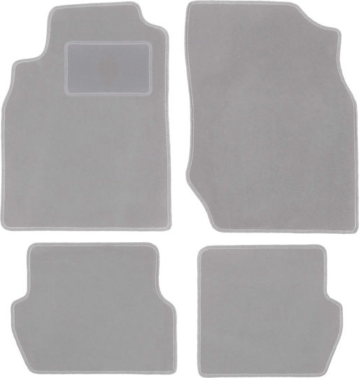 Graue Auto Fußmatten Nissan Almera N16 Hatchback 2000-2006