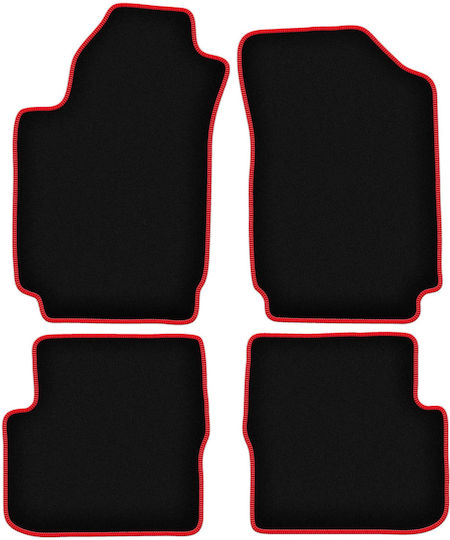 Carlux-red Car Mats Fiat Stilo Hatchback Station Wagon 2000-2008