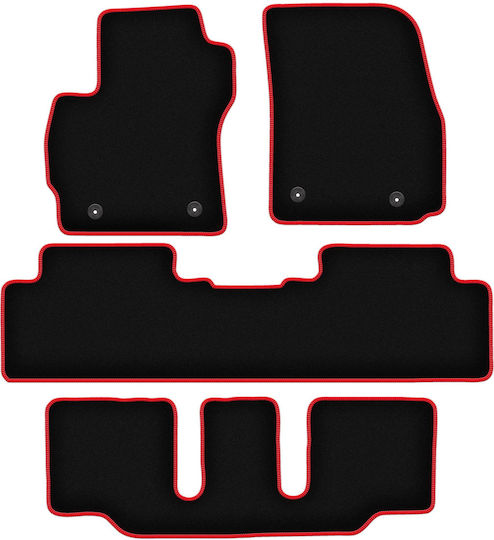 Carlux-red Car Mats Mazda 5 I 7 Seater 2005-2010