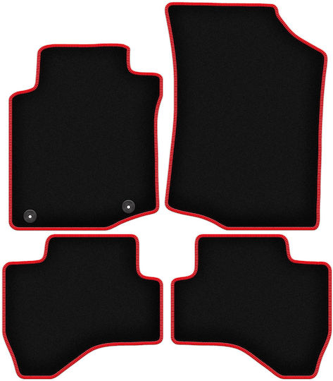 Carlux-rote Auto Fußmatten Toyota Aygo I Hatchback 2005-2014