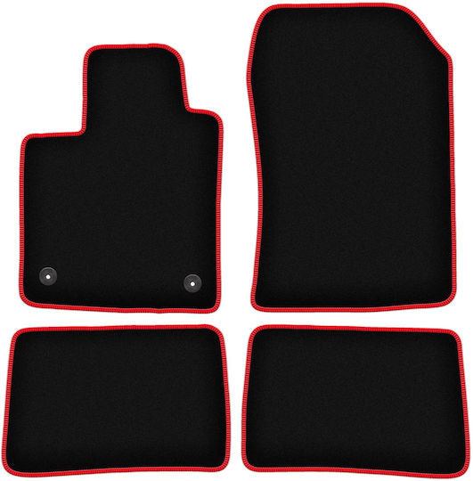 Carlux-red Car Mats Renault Twingo Ii Hatchback 2007-2014