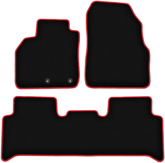 Carlux-red Car Mats Renault Grand Scenic Ii Minivan 2003-2009