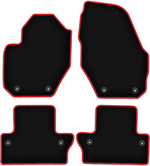 Carlux Red Car Mats Volvo V60 Cross Country Station Wagon 2011-2017