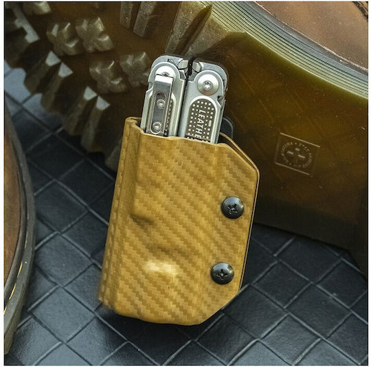 Kydex Sheath Leatherman Free P4 Cf-brown Clip & Carry