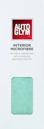 AutoGlym Hi-Tech Interior Cloth Microfiber Cleaning for Interior Plastics - Dashboard Car Green