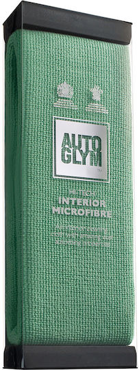 AutoGlym Hi-Tech Interior Cloth Microfiber Cleaning for Interior Plastics - Dashboard Car Green