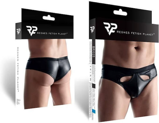 Regnes Fetish Planet Chilot Sexy pentru bărbați Negru