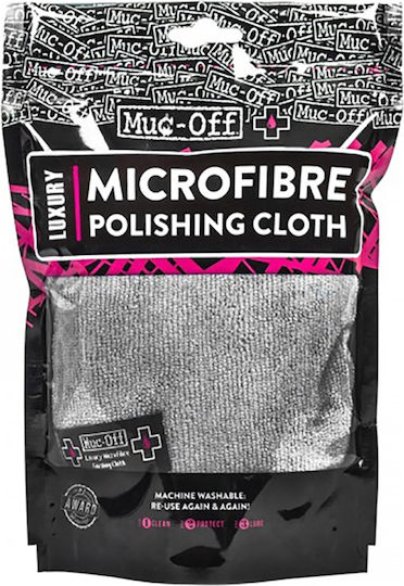 Muc-Off Microfiber Cleaning / Polishing Cloth for Car Body 400gsm Grey 40x40cm