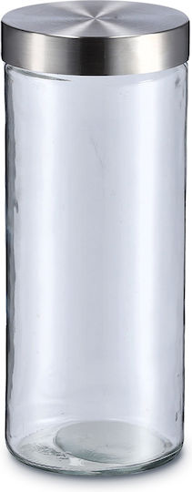 General Use Vase with Airtight Lid Glass Transparent 2100ml