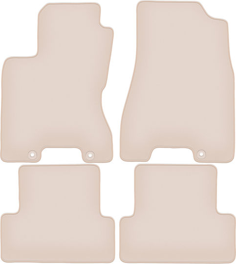 Premium Beige Fußmatten Nissan X-Trail II T31 SUV 2007-2014