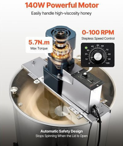 Vevor Μελιτοεξαγωγέας DDYMJ30BXG152A6BB001V2