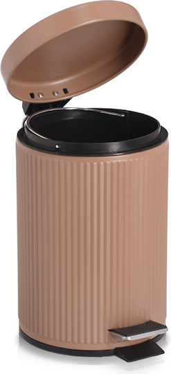 Metallisch Badezimmer Mülleimer 3Es Beige