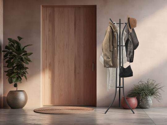 Cuiere de podea Metal Negru 170cm
