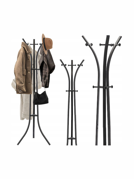 Καλόγερος Μεταλλικός Μαύρος 170cm