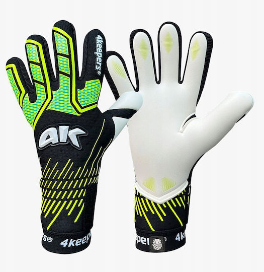 4Keepers Γάντια Τερματοφύλακα Παιδικά Μαύρα