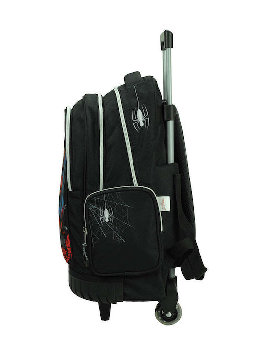 Gim Spiderman School Bag Trolley Elementary Black 27L 2021
