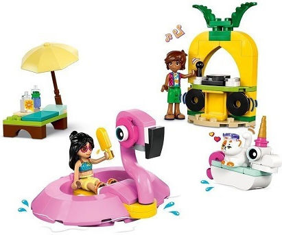 LEGO Friends Unicorn & Flamingo Pool Party for 5+ Years 99 Pieces