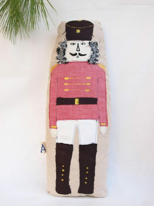 Fabric Christmas Nutcracker Red