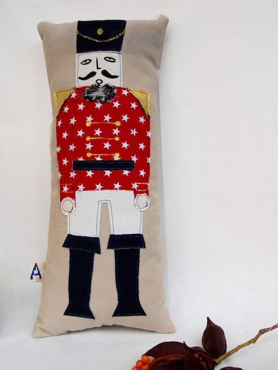 Fabric Christmas Nutcracker Red