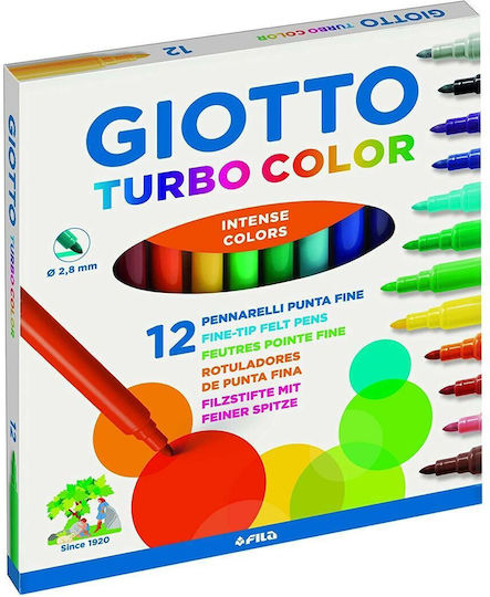 Giotto Turbo Markere de Desen 2.8mm Set 12buc