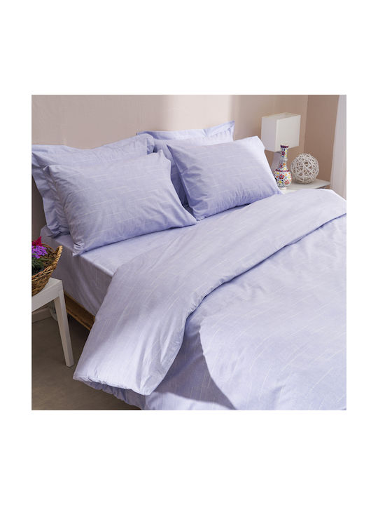 Charalambidis Textiles Dots Pillowcase Set Lila 52x72cm.