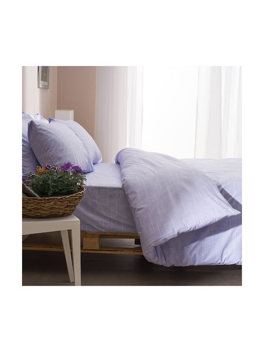 Charalambidis Textiles Dots Pillowcase Set Lila 52x72cm.