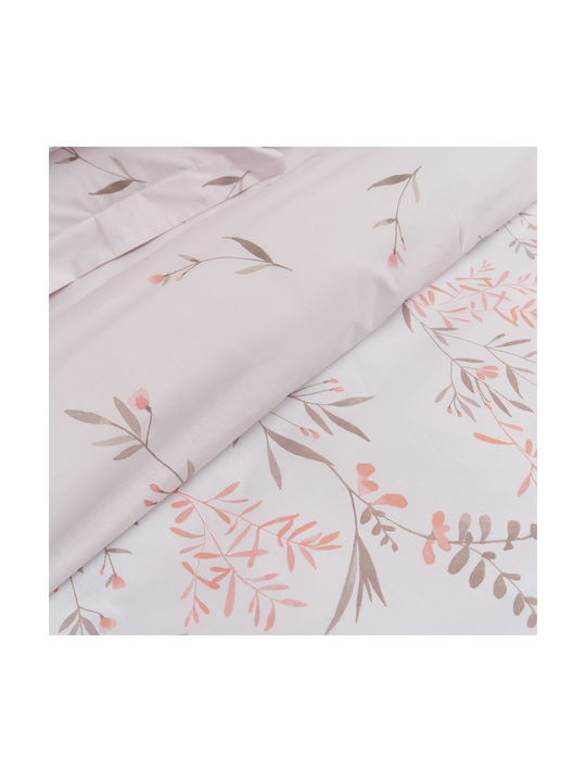 Charalambidis Textiles Hyacinth Pillowcase Set Somon 52x72cm.