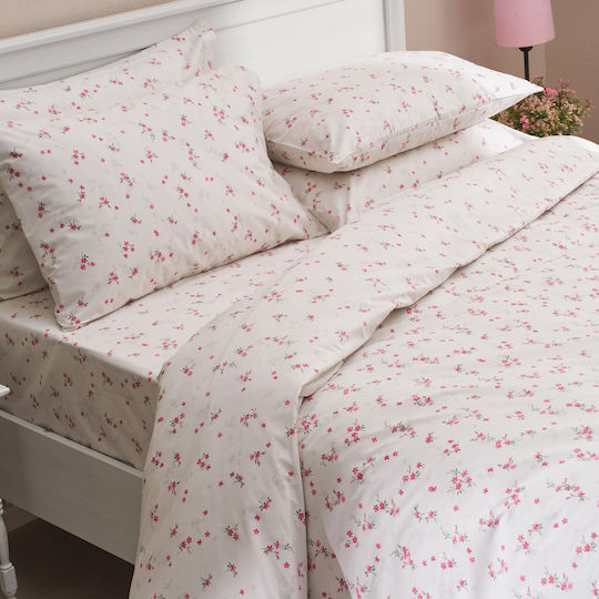 Charalambidis Textiles Retro Pillowcase Set Pink 52x72cm.