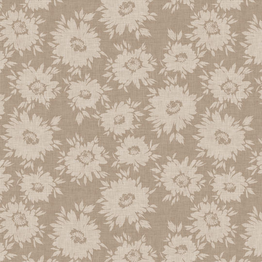 Charalambidis Textiles Chrysanthemum Pillowcase Set Beige 52x72cm.
