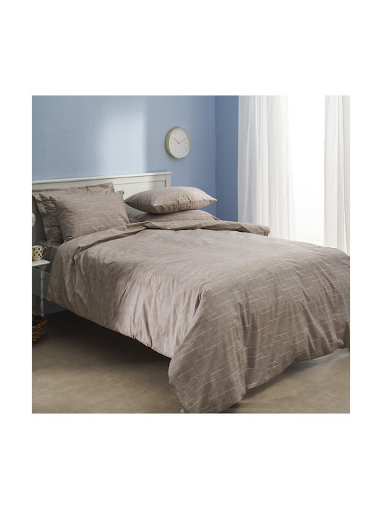 Charalambidis Textiles Калъфки За Възглавници Оксфорд Кафяви 52x72см