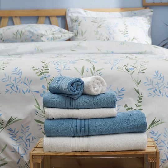 Charalambidis Textiles Υάκινθος Σετ Μαξιλαροθήκες Γαλάζιο 52x72εκ.