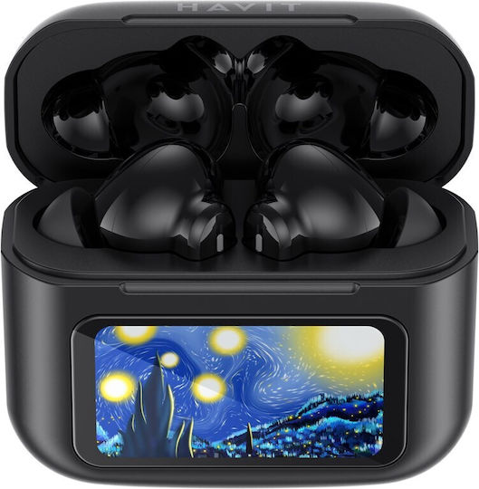 Havit TW956 In-ear Bluetooth Handsfree Ακουστικά με Θήκη Φόρτισης Μαύρα