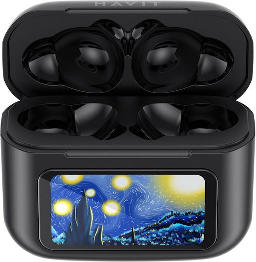 Havit TW956 In-ear Bluetooth Handsfree Ακουστικά με Θήκη Φόρτισης Μαύρα