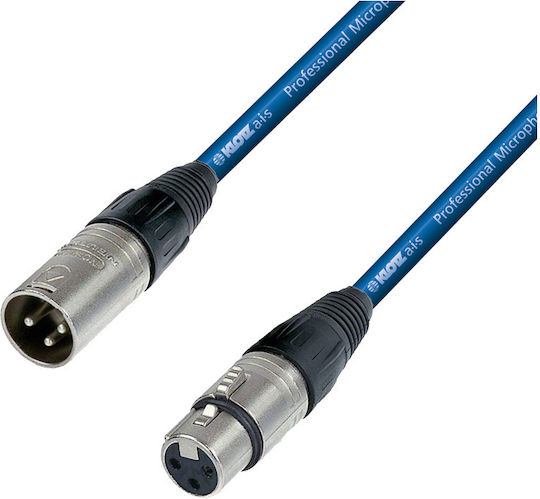 Prostage MB XLR male to XLR female 7m Cable Blue (MB-07 BLU)