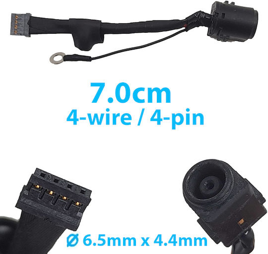 DC Power Jack Socket for Sony Vaio Sve11 603-0201-6932_a 603-0101-6932_a OEM Code 3733