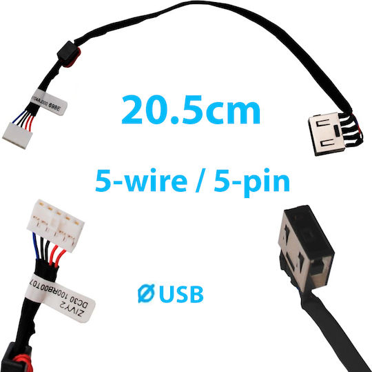 Laptop Power Socket with Cable for Lenovo