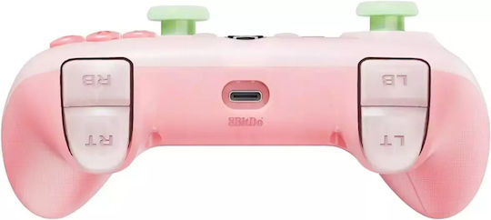 8Bitdo Ultimate Controler Cu Fir Cu Stick-uri Cu Efect Hall Pentru PC Xbox One Xbox Series Roz Translucid