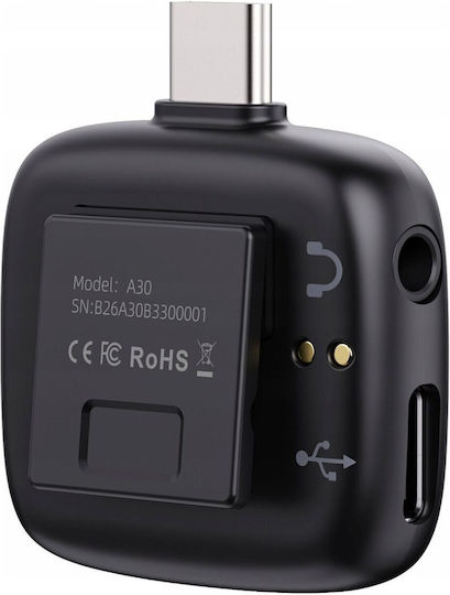 Ulanzi A30 Drahtlos Mikrofon Πέτου, Clip On für Handy