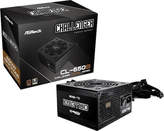 ASRock Challenger 650W Μαύρο Τροφοδοτικό Υπολογιστή Full Wired 80 Plus Bronze