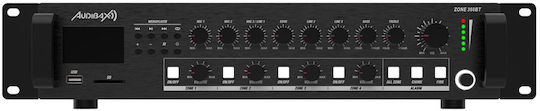 Audibax Zone 360BT Integrierter Kommerzieller Verstärker 4.0 Kanäle 360W/100V und Bluetooth Verbindung