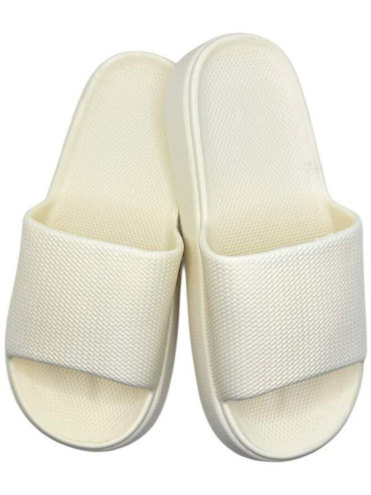 Women's Slides White
