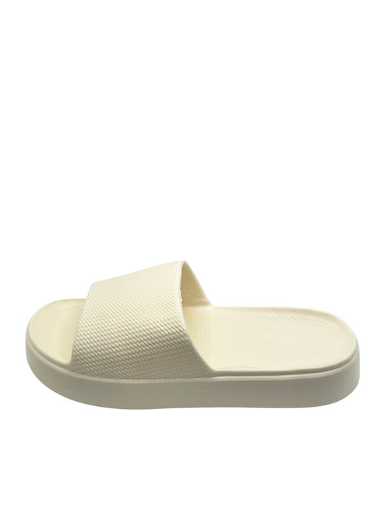 Women's Slides White