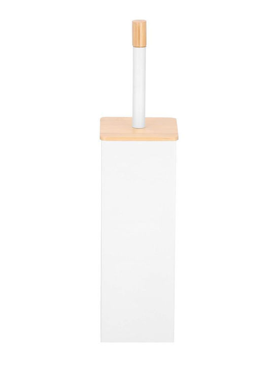 Metallic Toilet Brush White