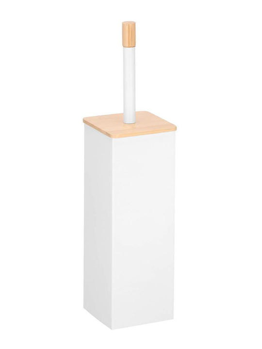 Metallic Toilet Brush White